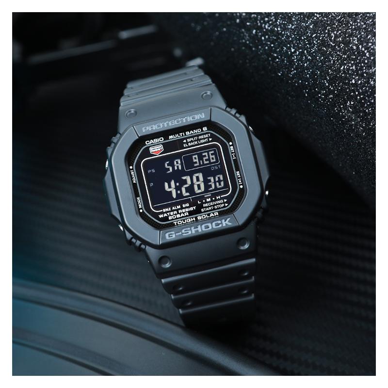 Casio Серия DIGITAL - Квадратный Классический Дизайн Водонепроницаемый и Ударопрочный Механизм Солнечный Кварцевый Механизм Ремешок из Смолы Японский и Корейский GW-M5610U-1BJF