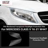 Для MERCEDES CLASSE V 16-21 W447 TPU Затемненная,Прозрачная Защитная Пленка для Фар, Защита Фар, Модификация Пленки