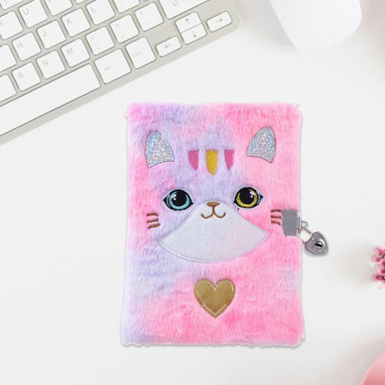 Дневник для девочек, размер А5, плюшевый блокнот с замками, 80 листов, бумажный журнал, блокнот для письма, блокнот для рисования, подарочный набор для детей на день рождения