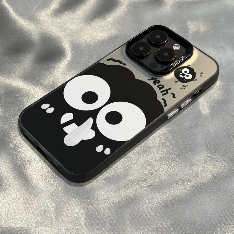 Funny smiley face small briquettes for apple 15promax mobile phone case advanced sense 14/13/12 all-inclusive 11 explosion