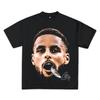 Basketball Star Steph Curry Print Cotton T-Shirt Sports Casual Fashion Short Sleeve Crew Neck High Quality Fashion Loose Unisex