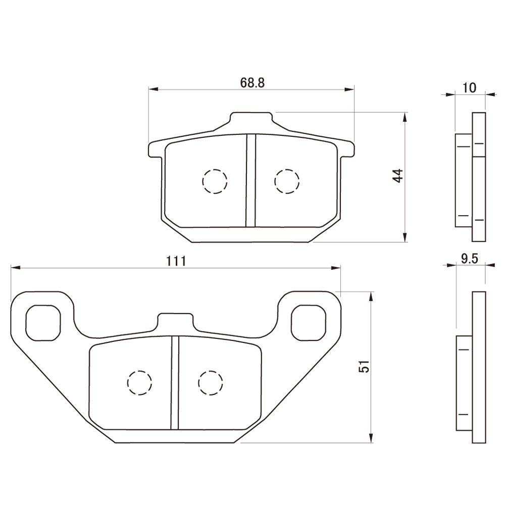 Тормозная колодка для мотоцикла Daytona Golden Pad
