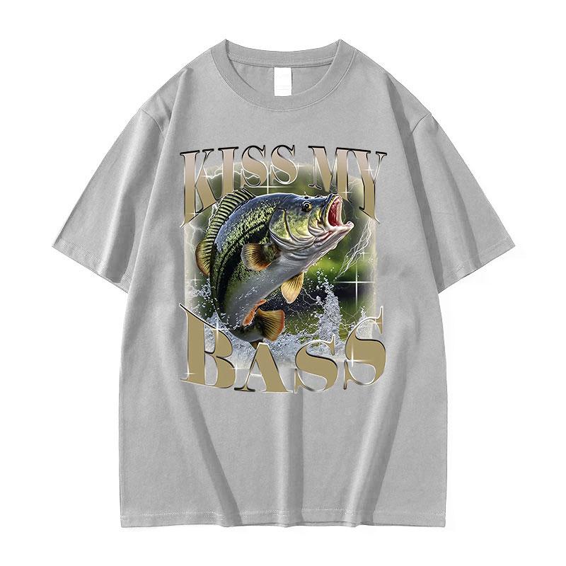 2026 Summer Cotton Printed TShirt Vintage Fishing Graphic Tee Unisex WOMEN Plus Size Loose Hip Hop Rap Breathable Comfort Top