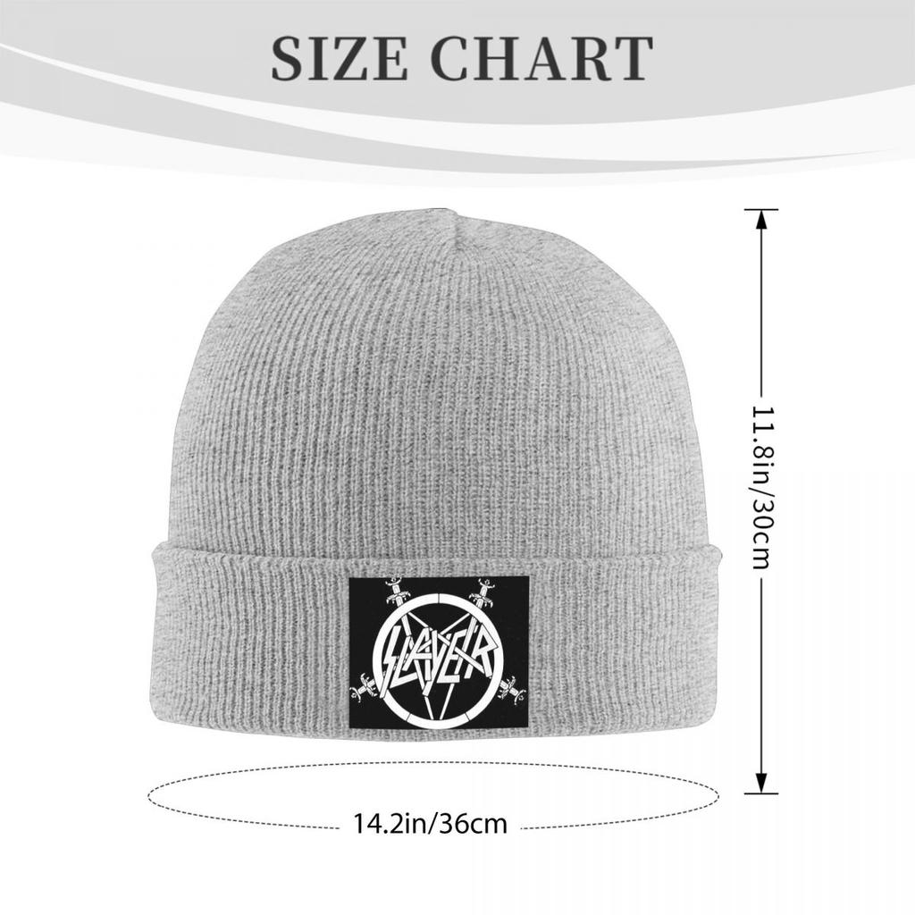 Slayers Logo Warm Knitted Cap Hip Hop Bonnet Hat Autumn Winter Outdoor Beanies Hats for Unisex Adult