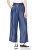 Casual Wide Pants with Belt and Tencel Made In Dark 2XS [Something] Pants, Tucks, Denim, [Cool], Japan, SN765S, Women's, Blue,