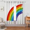 Простые шторы с принтом радуги, Цветное звездное небо, Спальня, Гостиная, Балкон, Кухня, Декоративное окно, Украшение дома