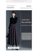 Plaid Drapey A-line Elastic Waist Pleated Midi Skirt - 2025 Winter Slimming Edition