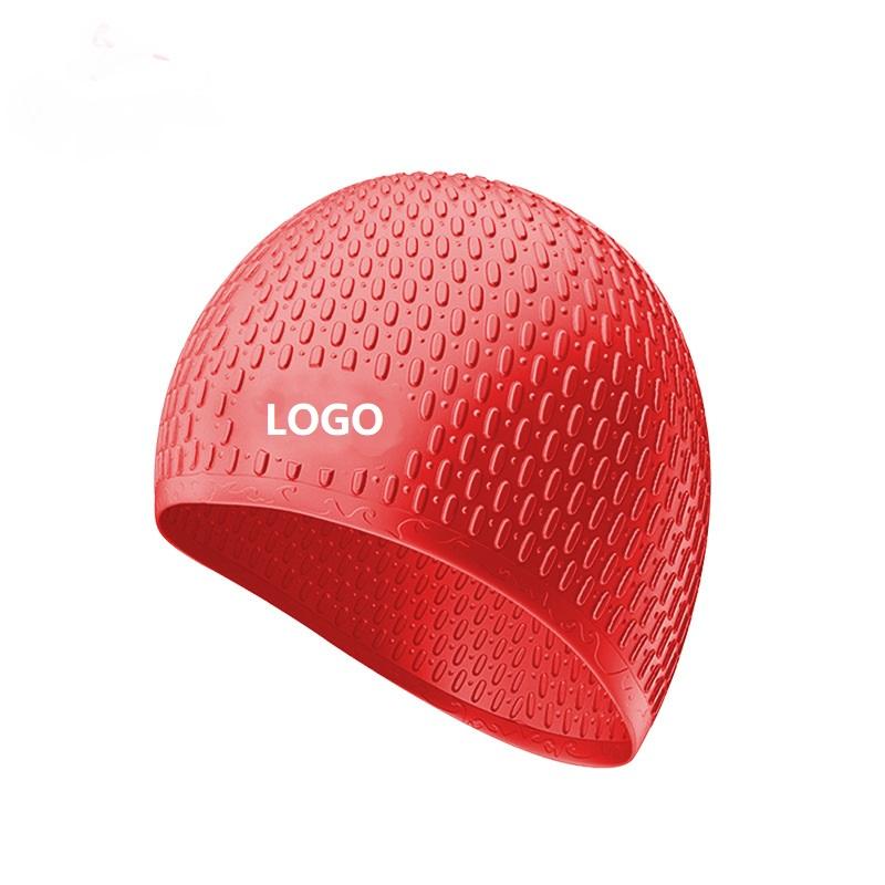 Bubble Swim Cap Factory Colorful Waterproof High Quality Silicone Swimming Hat for Men Women