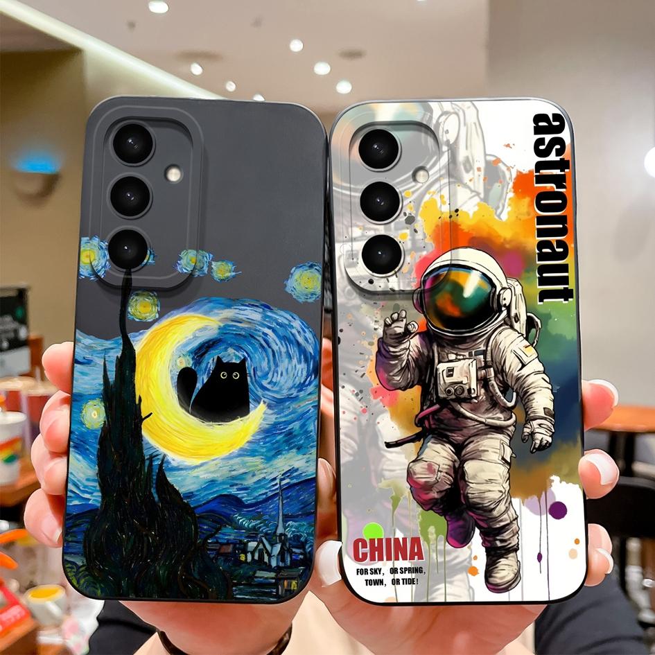 Горячие чехлы для Samsung S25 Plus Ultra A16 A23 A36 A56 F14 4G 5G чехлы красочные опавшие листья супер ударопрочный мягкий силиконовый корпус для Samsung бампер