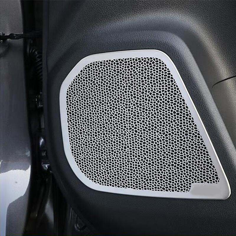Для Lexus NX 250 260 350h 350 F 2024 Нержавеющая сталь Внутренние крышки аудиодинамиков дверей автомобиля Наклейки-молдинги для стереосистемы 4 шт.