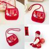 New Kids Adorable Year Red Packet Holder Nylon Sling Bag Perfect For All Ages