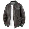 Модная куртка из искусственной ПУ кожи для осени и зимы, мужская куртка для мужской мотоциклетной одежды, кожаная куртка большого размера для осени и зимы