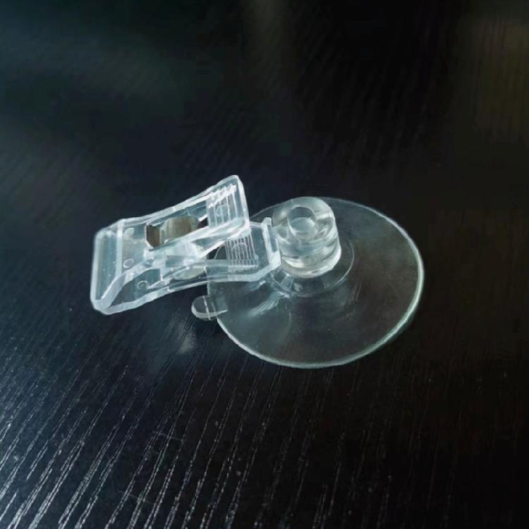 8Pcs Clear Suction Cup Hooks with Clamps Fashion Accessory Portable for Home Bathroom Window and Displays Daily Use