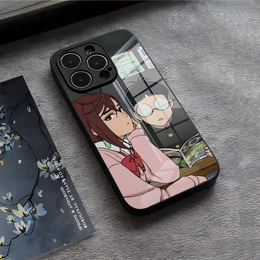 Чехол для телефона D-Dan D-Da Daa Для IPhone 17 Air 16 E Pro Max 15 14 13 Mini 12 Pro 11 Max Plus Черная Стеклянная Крышка