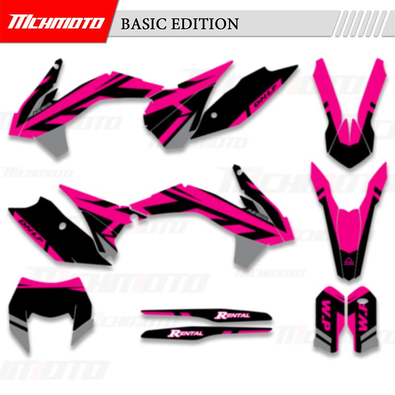 MCHMFG Для KTM SX SXF XC XCF 2013 2014 2015 EXC XCW 2014 2015 2016 Графика Наклейки Комплекты Номер Имя Фон