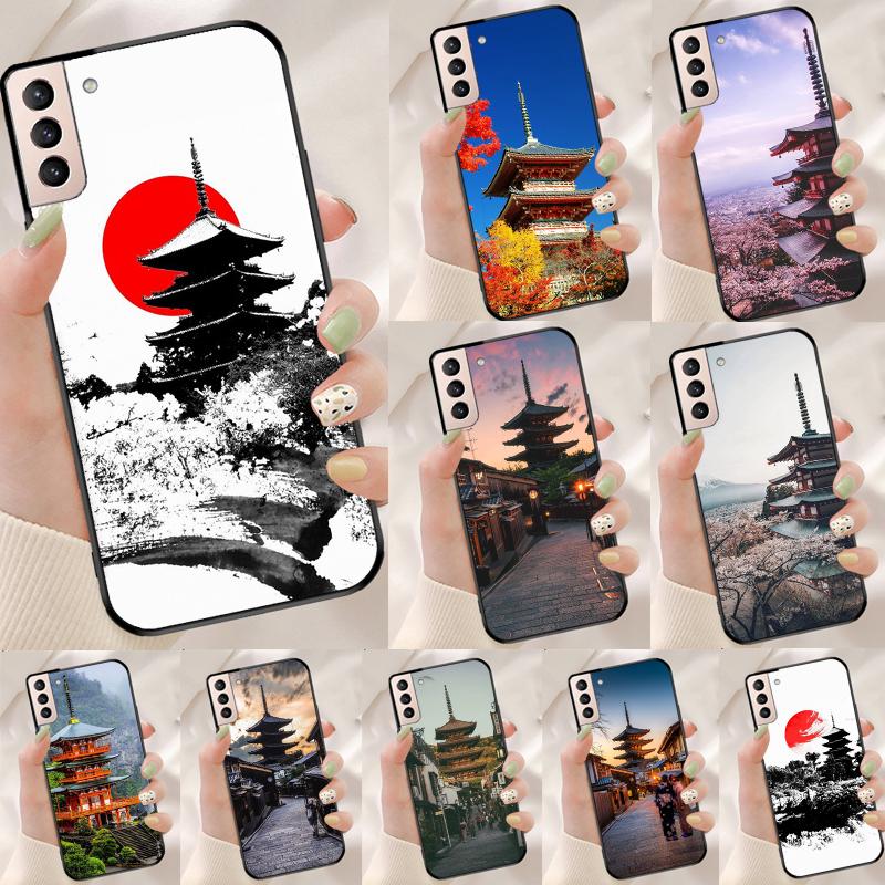 Japanese Temple Kyoto Funda Case For Samsung Galaxy S25 Ultra S9 S10 S20 S21 S22 Plus S23 FE S24 Ultra Phone Cover