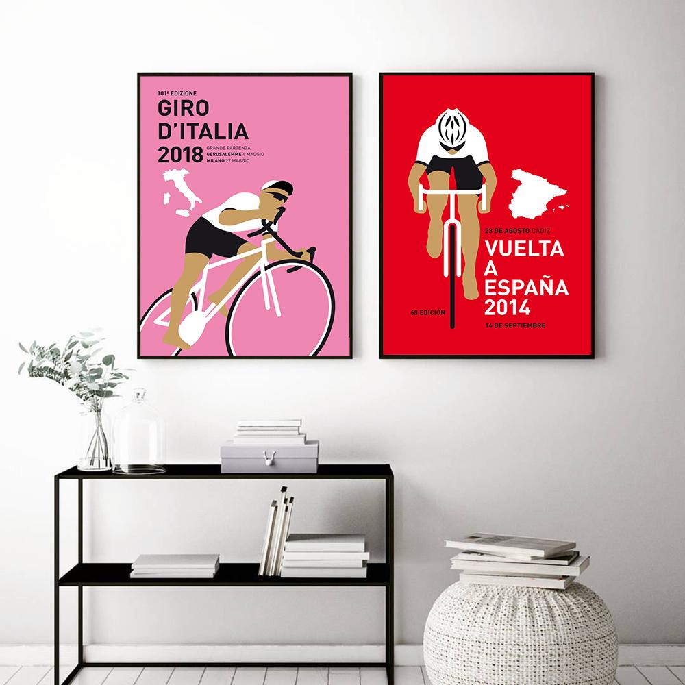 Sports France Universal Cycling Tour Poster Art Prints Ride Gym Stadium Canvas Painting Road World Champion Wall Pictures Decor