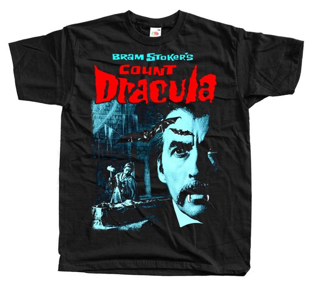 Bram Stockers Dracula horror movie poster T-Shirt Black vintage scary all sizes S-5XL