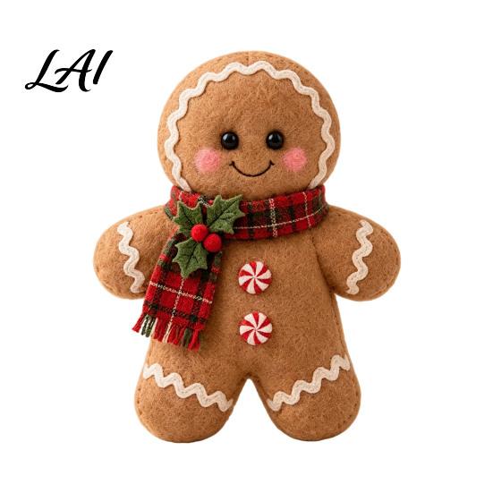 DIY Snowman Sewing Set Christmas Felt Craft Kit Handmade Santa Gingerbread Elf Holiday Decoration Angel Material Art Supplies for Kids Adults