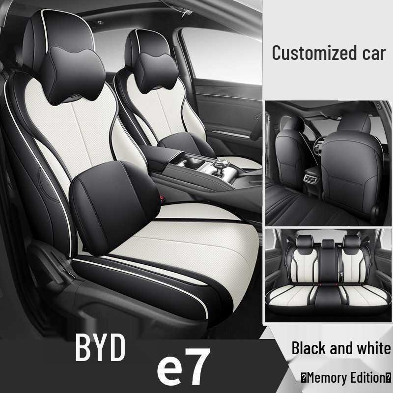 Чехол на сиденье автомобиля BYD e7 2026 года - Перфорированная кожа, Дышащий, Полное покрытие, Всесезонная подушка