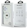 Karl Lagerfeld Klhmp16Mhlskih Iphone16 Plus 6.7 Biały/White Hardcase Iml Metal Karl Head Magsafe