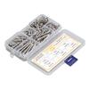 140PCS M4.2 Round Head Cross Screw Assortment Deep Thread 410 Stainless Steel Self Drilling Screws