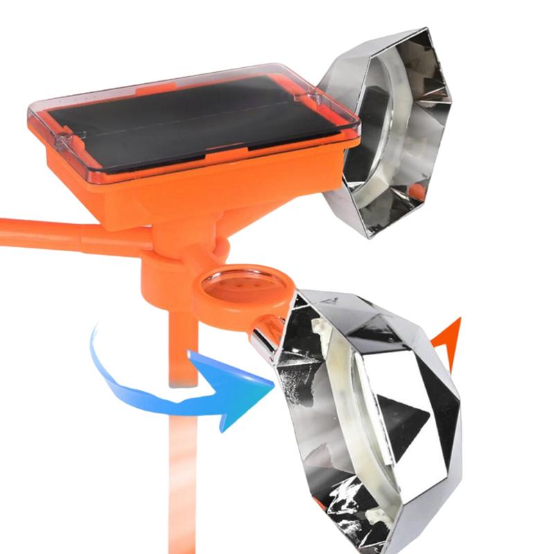 1 шт. Водонепроницаемое устройство для отпугивания птиц на солнечной энергии, отражатель, устройство для отпугивания птиц в саду, вращающийся на 360° солнечный отпугиватель птиц