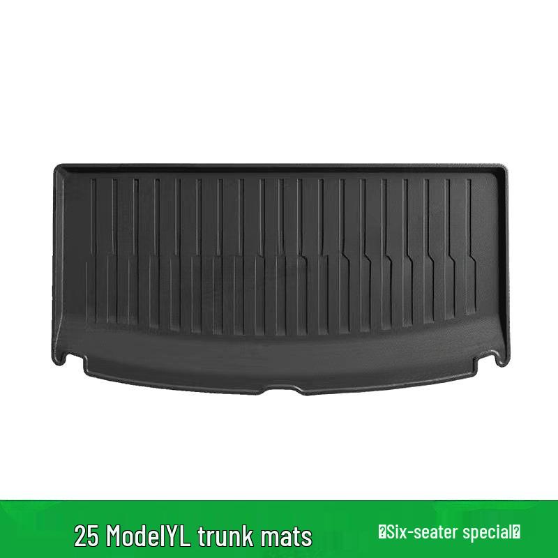 Комплект ковриков из ТПЭ для Tesla Model Y, 25 штук: Подножки, Спинка, Багажник, Коврики для переднего и заднего отсеков