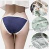 Meishang Cotton Panties with Side Regular and Half Ribbed and Comfortable LL Women's Strings, Lace, Back, Knit, Cute, Stretch, Breathable, (5-Pack,