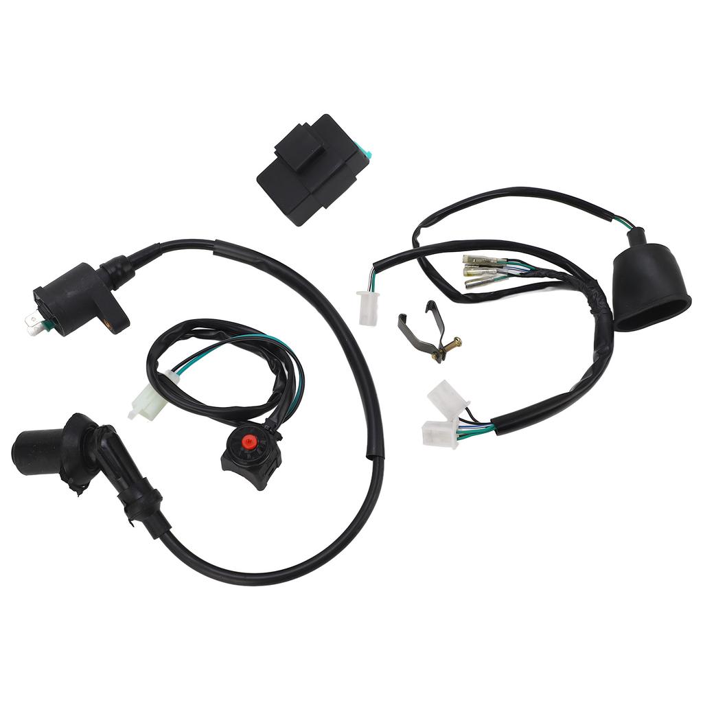 Ignition Coil CDI Wiring Harness with Cut Off Switch Flexible Fast Response Fit for 50cc To 160cc