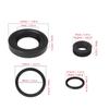 Wall Mounted Toilet Seal Rings Set Rubber Seal Gaskets Pressure Resistant Toilet Seal for Leak Prevention & Odor Control