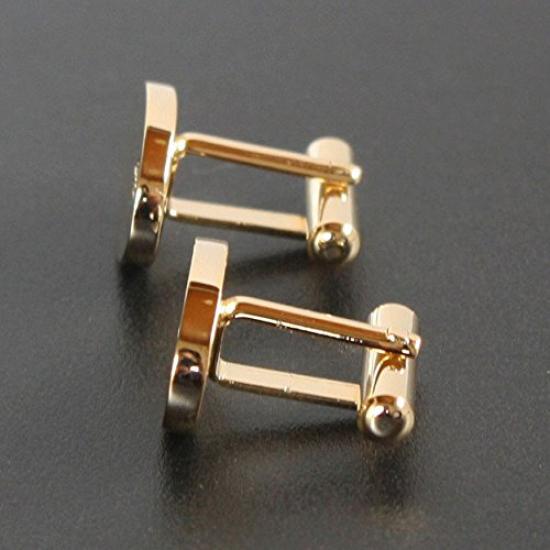 Kamakura Cufflinks Workshop May Birthstone Gold Emerald Cufflinks (Cufflinks, Cufflinks)