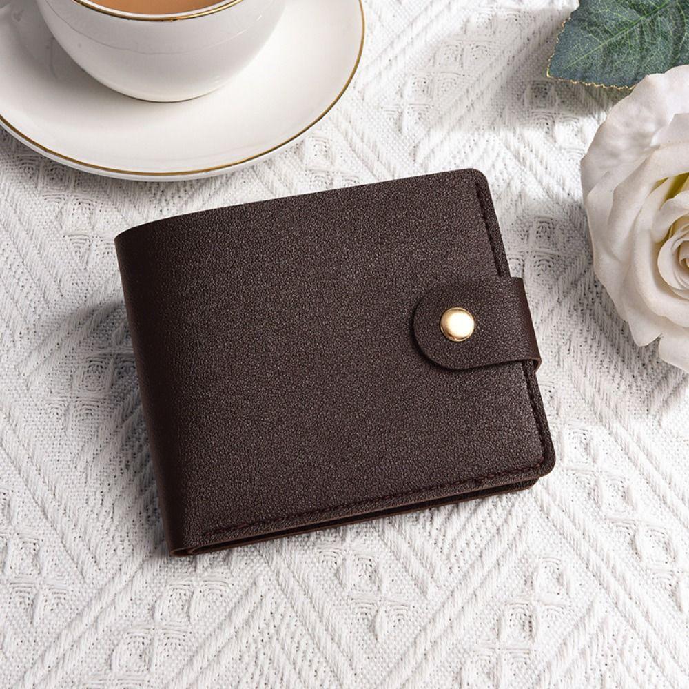 Multifunctional Mini Wallet PU Leather Coin Purse Portable Card Holder Clip Women