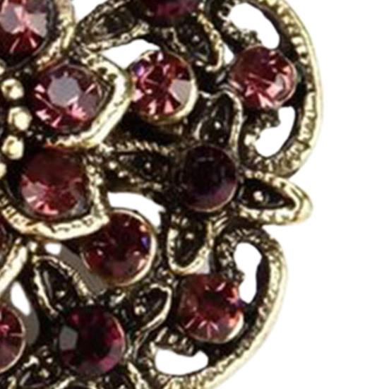 Elegant Women Brooch Flower Shape Ornaments To Break Not Easy