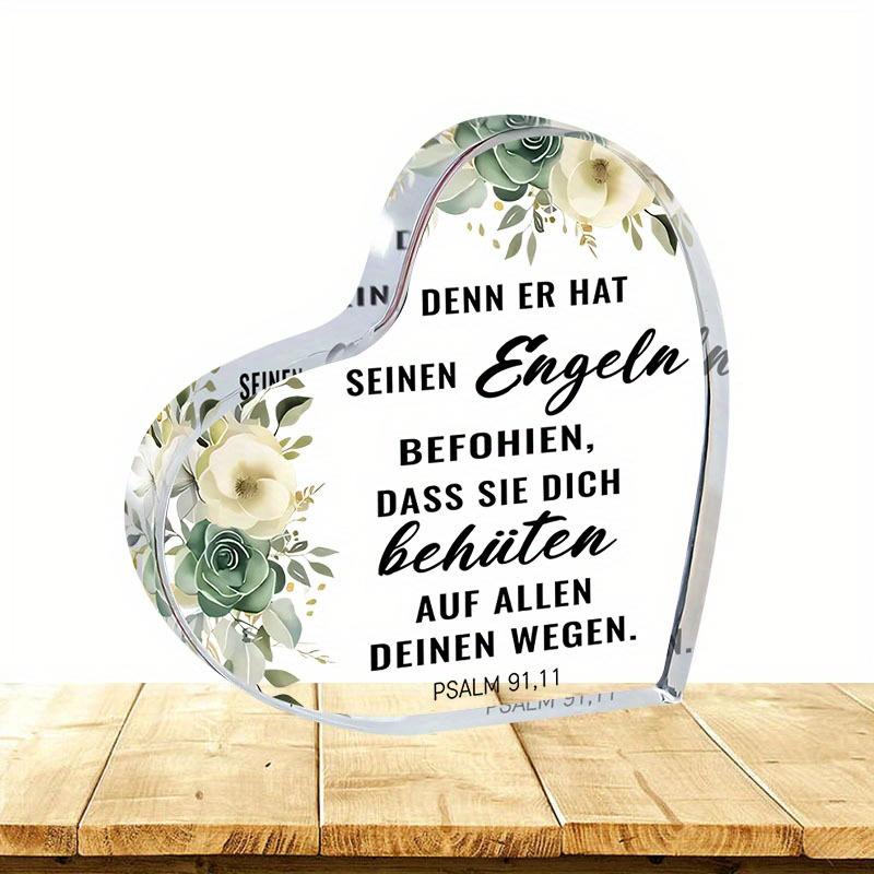 2D Плоская, Акриловая табличка с Библейским стихом, Христианский подарок, Настольный декор, Декоративная табличка для дома, Настенное искусство, Декорация для сада, Знаки для двери комнаты