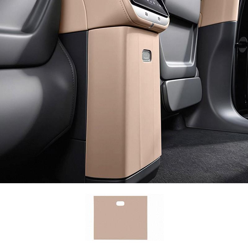 For Zeekr 8X 2026 Rear Refrigerator Panel Decoration Sticker Leather Anti kick Protective Interior Accessories