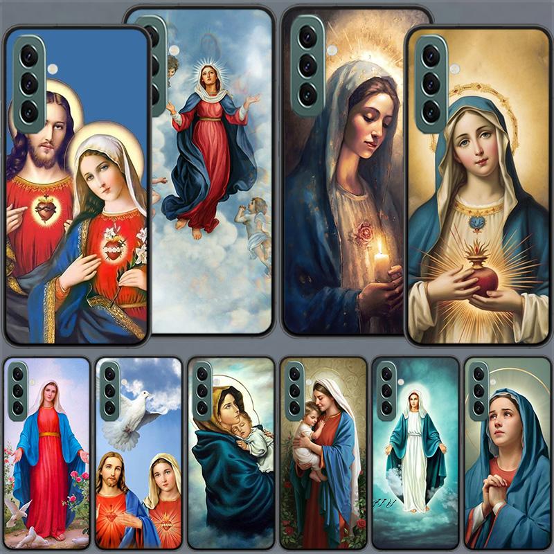 New Virgin De Guadalupe Virgen Mary Phone Case For Samsung A55 A35 A25 A15 A54 A34 A24 A14 A70 A71 A50 A51 A17 A05S Galaxy A40 A