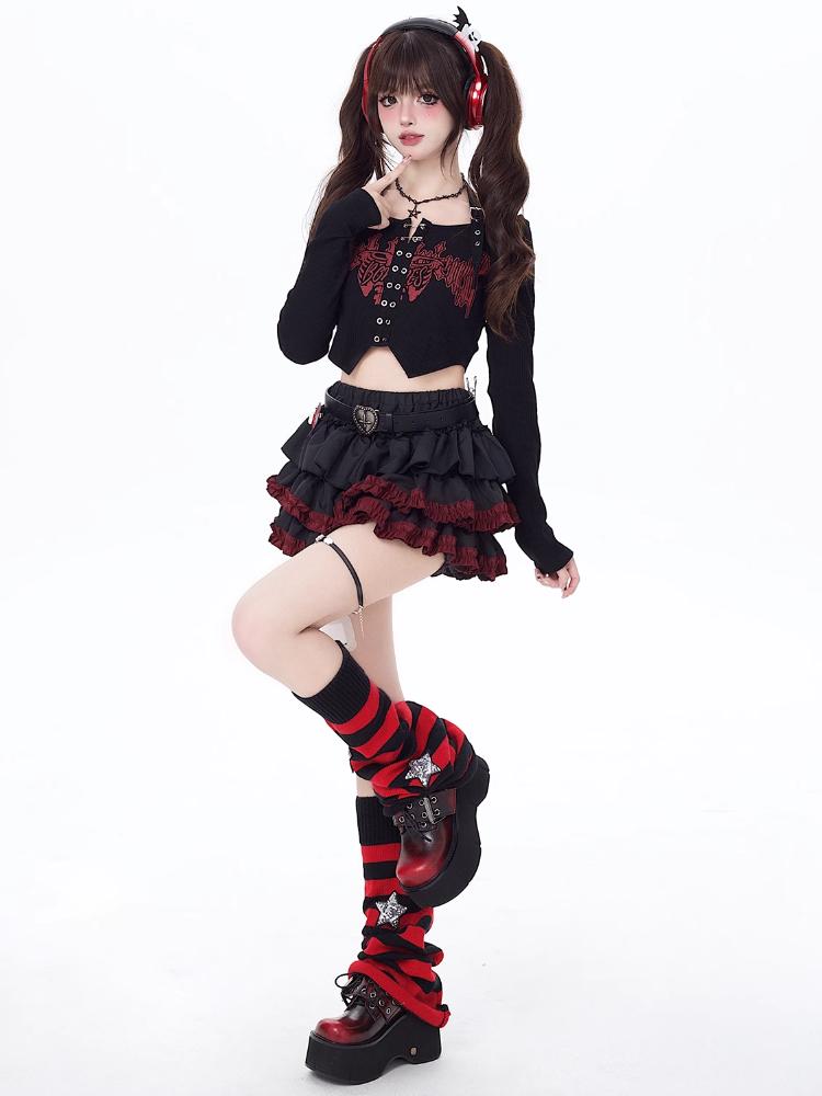 Мини-юбки Y2k, летние женские, черные, готические, трапециевидные, плиссированные, юбки, Harajuku, винтажная, 90-е, эстетика, кавайная юбка, одежда 2000-х