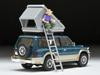 TOMYTEC Tomica Limited Vintage Neo 164 LV-N206c Mitsubishi Pajero Mid Roof Wide VR Автомобиль с дополнительными деталями GreenBeige 1991 модель с палаткой и