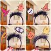 Spider Halloween Feather Headband Cartoon Ghost Headband Trendy Pumkin Hairband  Girl