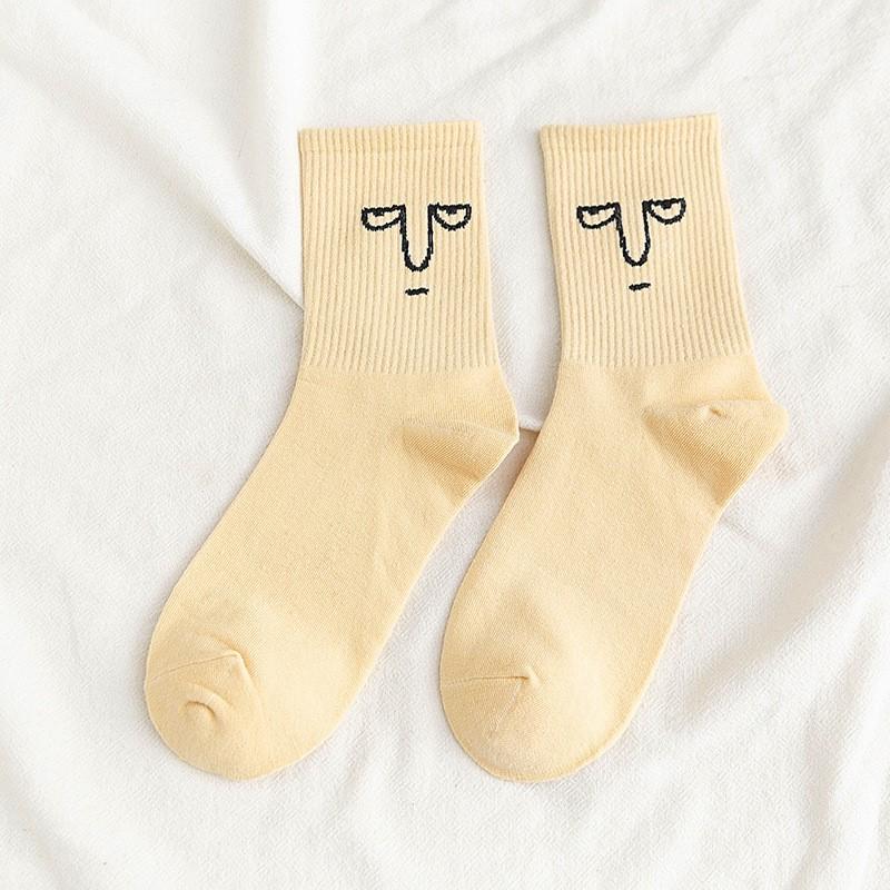 1 Pair Korea Funky Harajuku Trend Women Candy Colors Casual Funny Socks Girl Kawaii Socks Unisex Surprise Mid Women Crew Socks