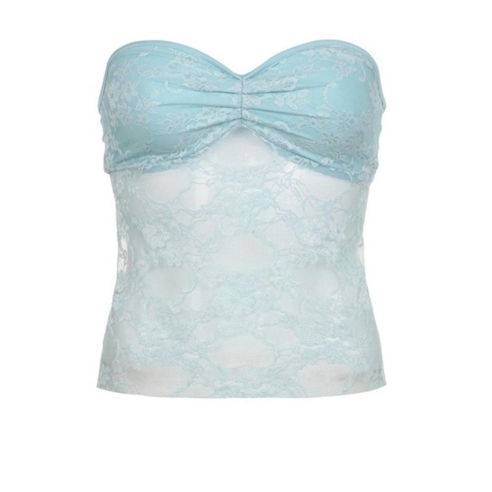 Sweet Lace Bra Camisole Streetwear Tube Tops Korean Strapless Vest Tops Summer