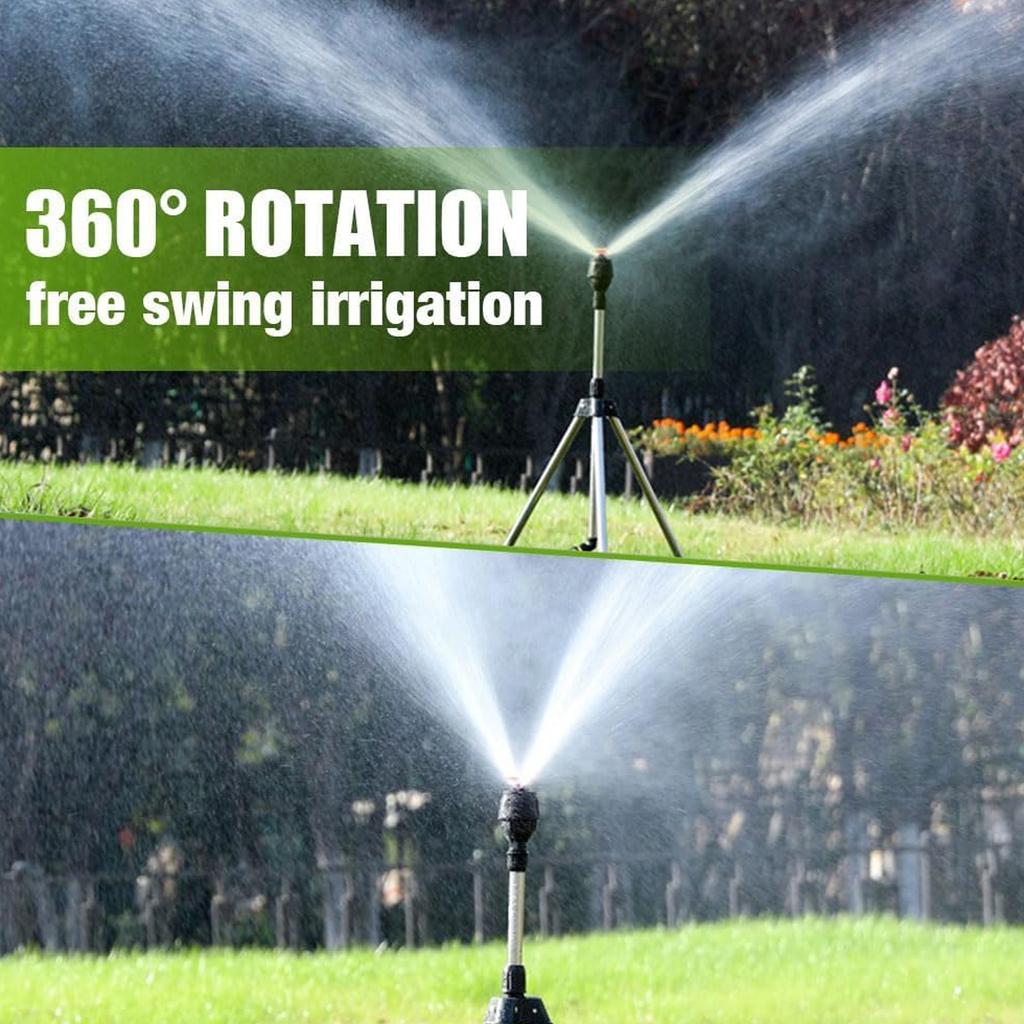 Непротекающий регулируемый 360-градусный штативный дождеватель с 1-дюймовым быстроразъемным соединителем для эффективной системы полива газона и сада