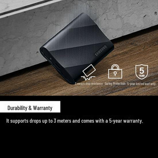 Портативный SSD-накопитель Samsung T9: 1 ТБ, 2 ТБ, 4 ТБ, USB-C, 2000 МБ/с