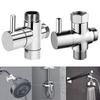 Bathroom Accessories Shower Arm Diverter 3 Way Water Separator Diverter Valve Shower Tee Adapter