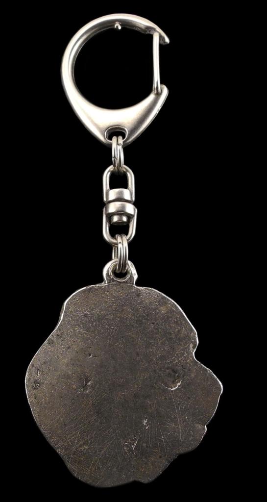 Среднеазиатская овчарка, Среднеазиатская овчарка - посеребренный брелок для ключей с собакой, украшение на сумочку, подвеска на рюкзак от бренда Art-Dog