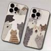 Шокирующий чехол для телефона с рисунком кота для IPhone 17 12 16 14 13 11 15 Pro Max IPhone 16 15 14 Plus Прозрачный мягкий чехол для телефона