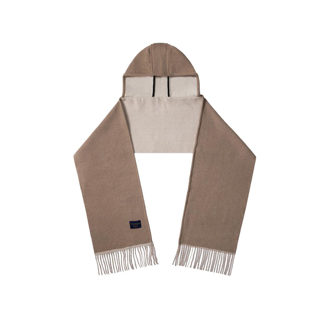 2025 Женский Осень/Зима Новый Двусторонний Шерстяной Плащ С Капюшоном Универсальный Шарф, Высококачественный Шарф, Простая Шаль