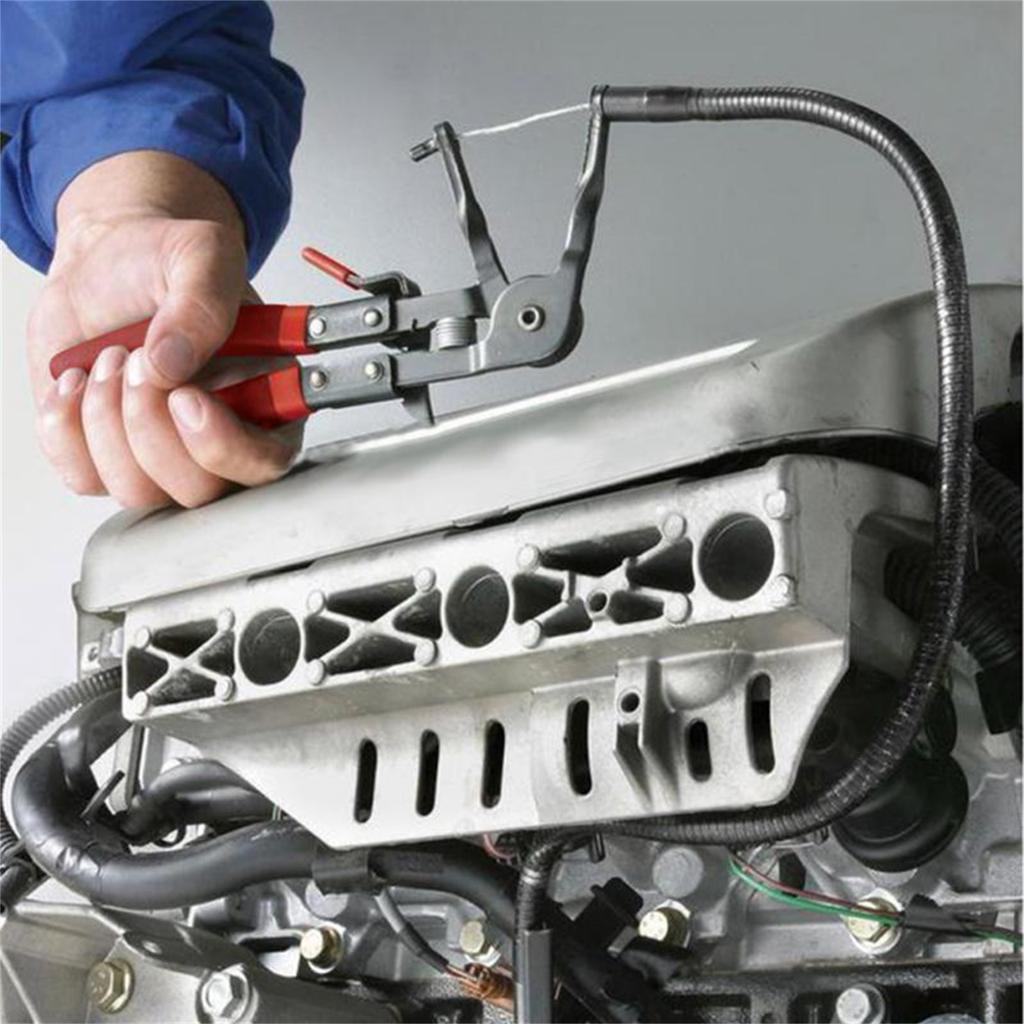 Hose Clamp Pliers Flexible Cable Type Swivel Pincer Clamps Repair Tools For Automotive Radiator Fuel Water