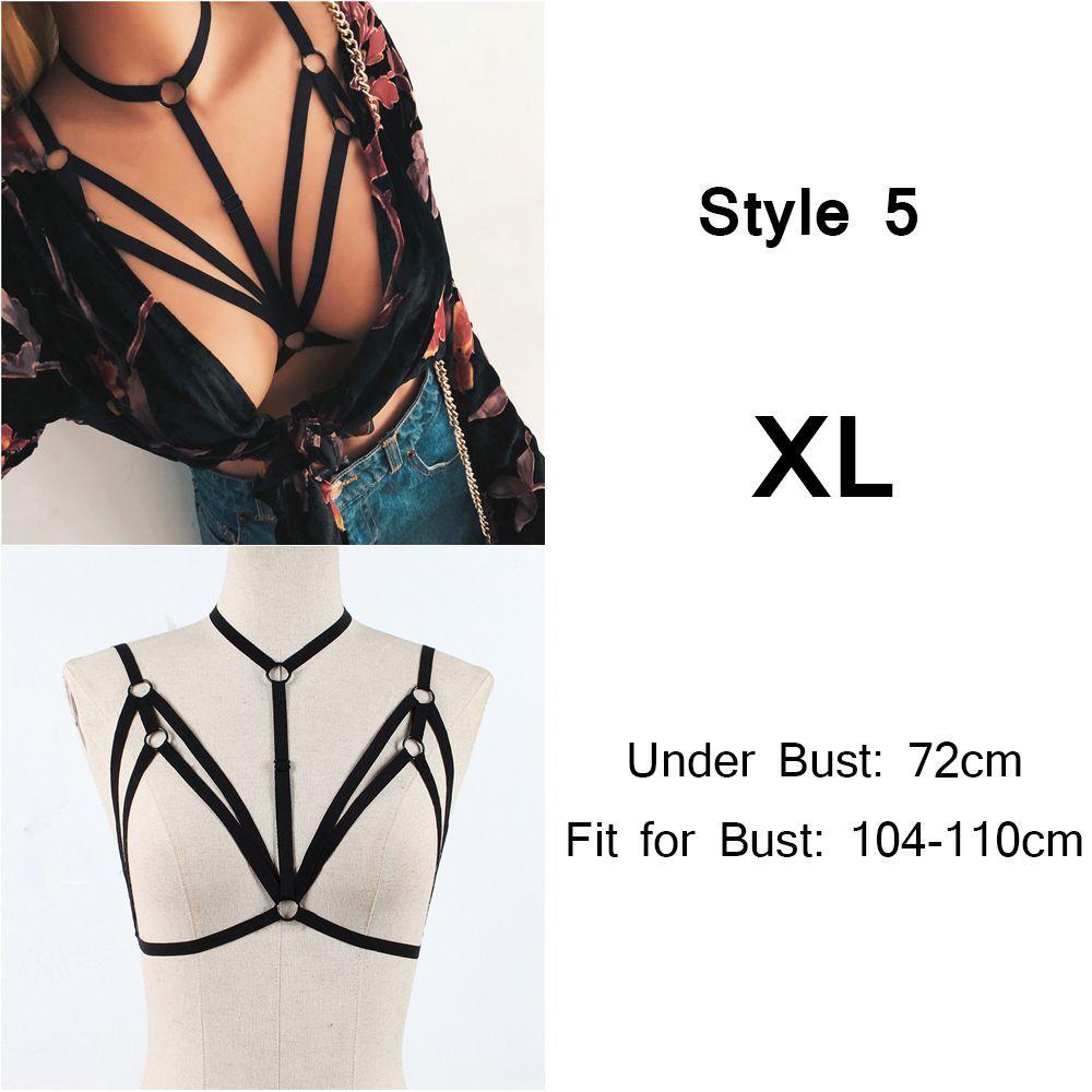 Summer Bralette Bustier Belt Lingerie Push Up Crop Top Cage Harness Sexy Bandage Bra